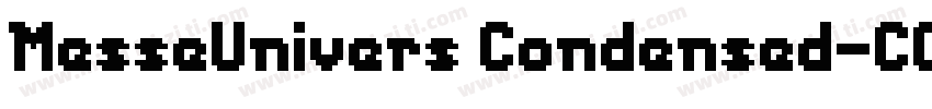 MesseUnivers Condensed字体转换